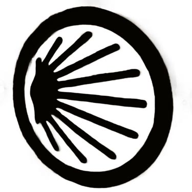 Jakobsweg Bodenmarkierung